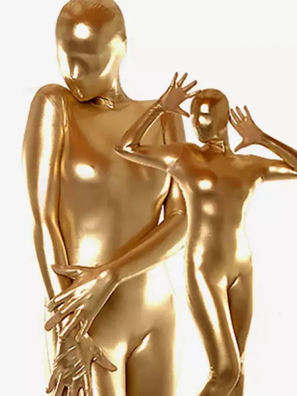Gold Shiny Unisex Zentai Suit Costume