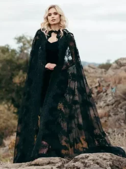 Gothic Black Wedding Dresses Sheath Sleeveless Split Front Ankle-Length Gothic Bridal Dress Free Customization
