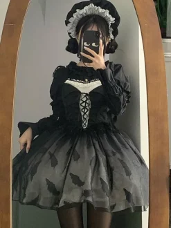 Gothic Lolita Blouses Ecru White Long Sleeves Lolita Top Ruffles Lolita Shirt