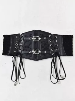 Gothic Lolita Accessories White Metal Details Lace up Grommets Miscellaneous