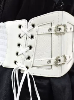 Gothic Lolita Accessories White Metal Details Lace up Grommets Miscellaneous