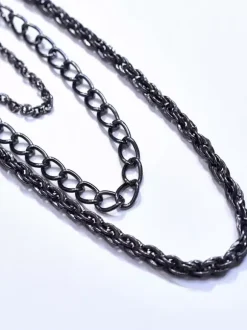 Gothic Lolita Accessories Black Grommets Chains Sash Miscellaneous
