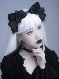 Gothic Lolita Accessories Black Accessory Bow Miscellaneous