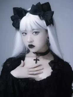Gothic Lolita Accessories Black Accessory Bow Miscellaneous