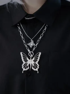 Gothic Lolita Accessories Black Butterfly Accessory Metal Miscellaneous
