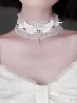 Gothic Lolita Accessories Black Lace Choker Polyester Miscellaneous