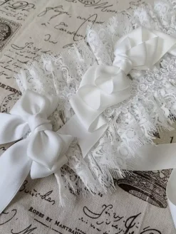 Gothic Lolita Accessories White Lace Bows Headwear Miscellaneous