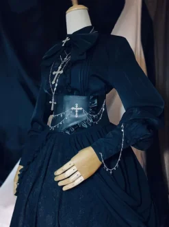 Gothic Lolita Accessories Black Chains PU Leather Miscellaneous
