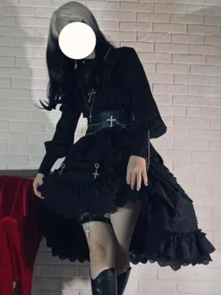 Gothic Lolita Accessories Black Chains PU Leather Miscellaneous