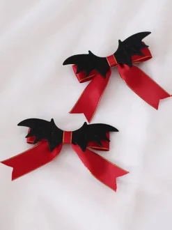Gothic Lolita Blacks Bows Bow Polyester Fiber Miscellaneous Lolita Accessorie