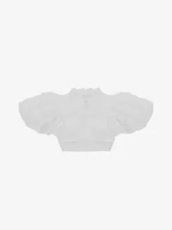 Gothic Lolita Blouses Lolita Top Black Short Sleeves Ruffles Lace Tops