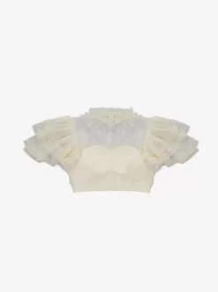Gothic Lolita Blouses Lolita Top Black Short Sleeves Ruffles Lace Tops