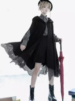 Gothic Lolita Blouses Long Sleeves Lolita Top Blouse Gray Lolita Shirt