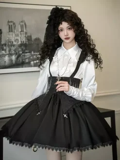 Gothic Lolita Blouses Ruffles Long Sleeves Lolita Top Blouse White Lolita Shirt