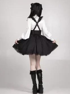 Gothic Lolita Blouses Ruffles Long Sleeves Lolita Top Blouse White Lolita Shirt