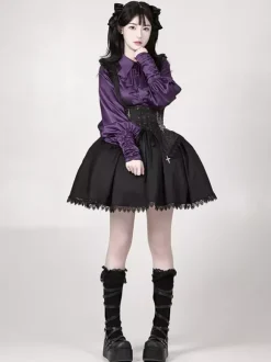 Gothic Lolita Blouses Ruffles Long Sleeves Lolita Top Blouse White Lolita Shirt