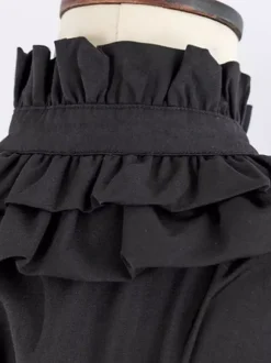 Gothic Lolita Blouses Ruffles Bows Lolita Top Long Sleeves Gray Lolita Shirt