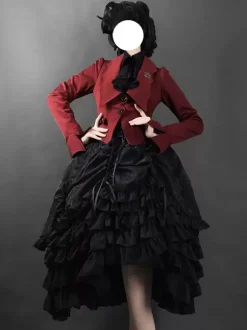 Gothic Lolita Blouses White Long Sleeves Lolita Top Ruffles Lolita Shirt
