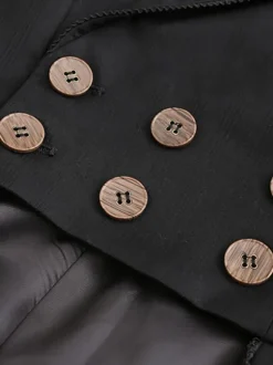 Gothic Lolita Coats Black Overcoat Polyester Summer Lolita Outwears