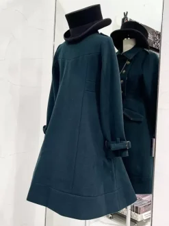 Gothic Lolita Coats Dark Green Coat Overcoat Polyester Winter Lolita Outwears