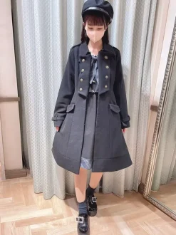 Gothic Lolita Coats Dark Green Coat Overcoat Polyester Winter Lolita Outwears