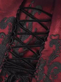 Gothic Lolita Dress Feathers Lace Black JSK