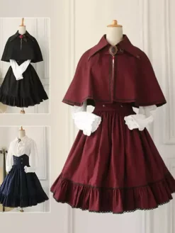 Gothic Lolita Dress Military Lolita Cross Regression Victorian Vintage SK Lolita Skirt