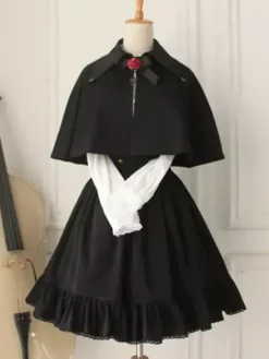 Gothic Lolita Dress Military Lolita Cross Regression Victorian Vintage SK Lolita Skirt