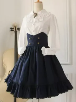 Gothic Lolita Dress Military Lolita Cross Regression Victorian Vintage SK Lolita Skirt