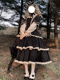 Gothic Lolita Dresses Bows Ruffles Purple Purple