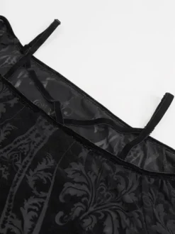 Gothic Lolita Dresses Floral Print Black Black