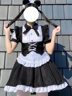 Gothic Lolita Dresses Ruffles Bows Black Black