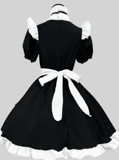 Gothic Lolita Dresses Ruffles Bows Black Black
