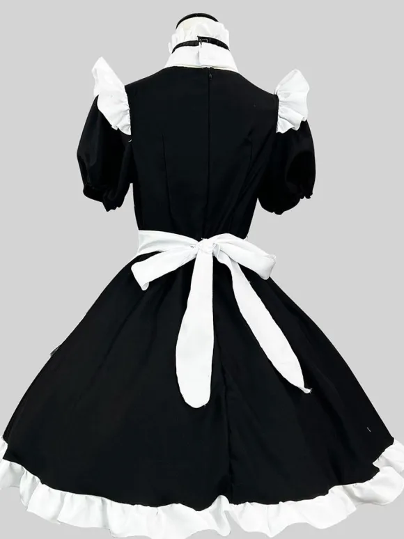 Gothic Lolita Dresses Ruffles Bows Black Black
