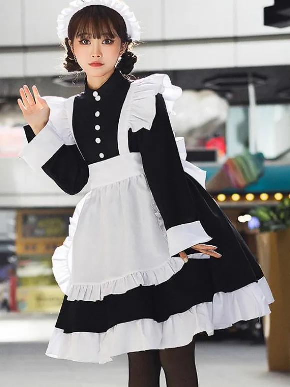 Gothic Lolita Dresses Ruffles Black