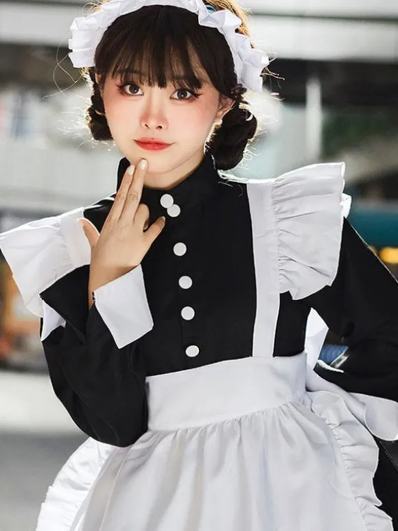 Gothic Lolita Dresses Ruffles Black