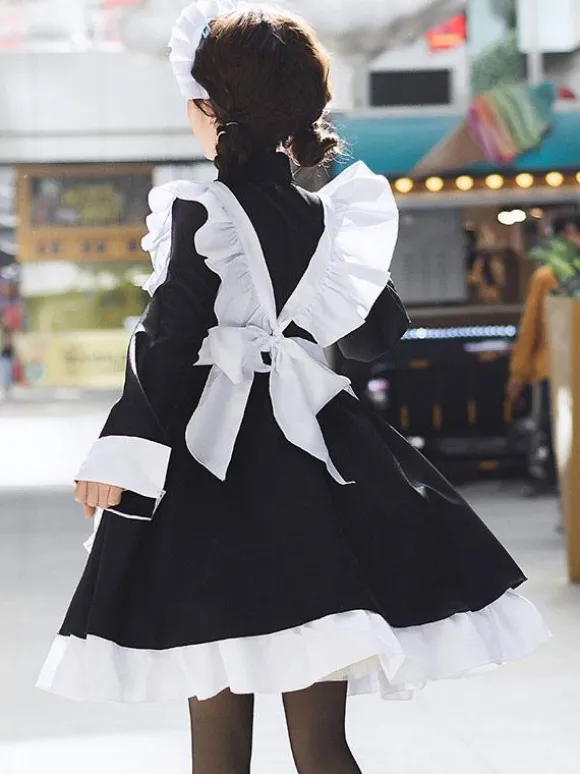 Gothic Lolita Dresses Ruffles Black