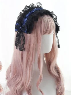 Gothic Lolita Headdress Lace Bow Lolita Headband