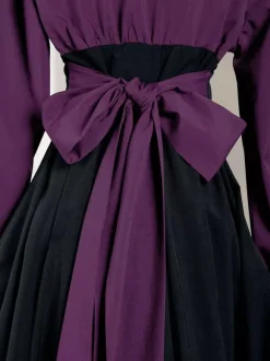 Gothic Lolita OP Dress Black Purple Ruffles Lolita One Piece Dresses