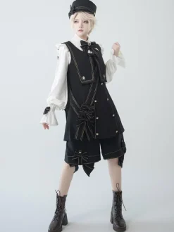 Gothic Lolita Ouji Fashion Long Sleeves Bows Ruffles Shirt