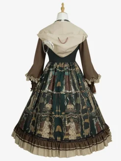 Gothic Lolita Outfits Dark Green Skeleton Long Sleeves Accessory
