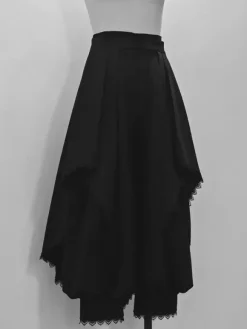 Gothic Lolita Pant Lace Ruffles Black Lolita Trousers