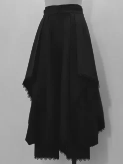 Gothic Lolita Pant Lace Ruffles Black Lolita Trousers