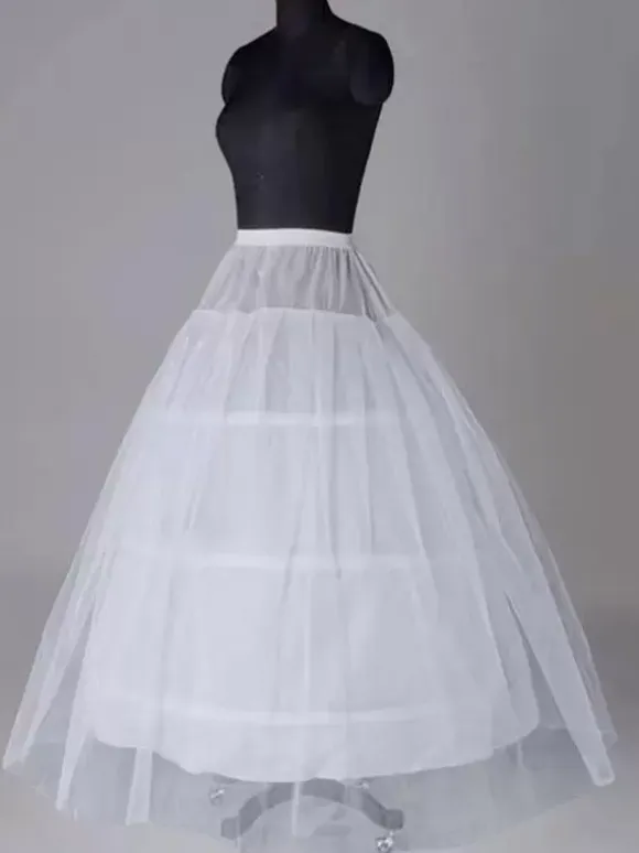 Gothic Lolita Petticoats Polyester Tiered Gothic Lolita Petticoat Woman's Black Lolita Skirt