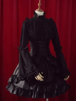 Gothic Lolita SK Fantastic Layered Ruffles Cotton Lolita Skirts