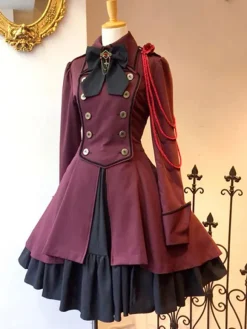 Gothic Lolita Tea Party Dress Long Sleeve Overcoat Lolita Dress