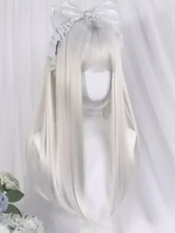 Gothic Lolita Wigs Long Silver Lolita Accessories