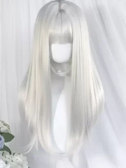 Gothic Lolita Wigs Long Silver Lolita Accessories