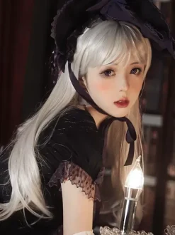 Gothic Lolita Wigs Long Silver Lolita Accessories