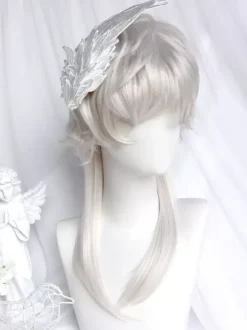 Gothic Lolita Wigs Silver Long Tousled Lolita Accessories